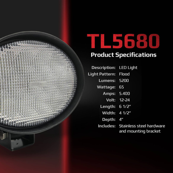 LED Tractor & Combine Light TL5680 Agricultural LED Lights from