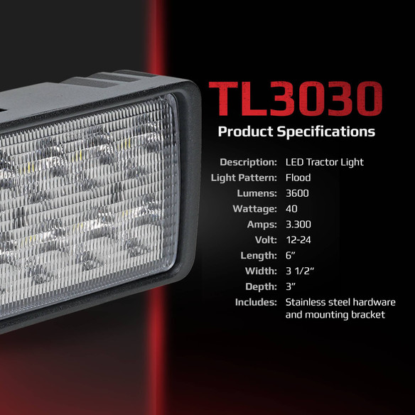 LED Tractor Light 92269C1 Agricultural LED Lights from Tiger Lights