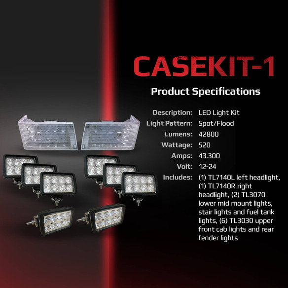 LED Case/IH Magnum LED Light Kit Agricultural LED Lights from