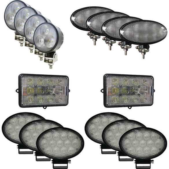 Complete LED Light Kit for John Deere Combines, JDKit-6 Complete LED Light Kit for John Deere Combines, JDKit-6