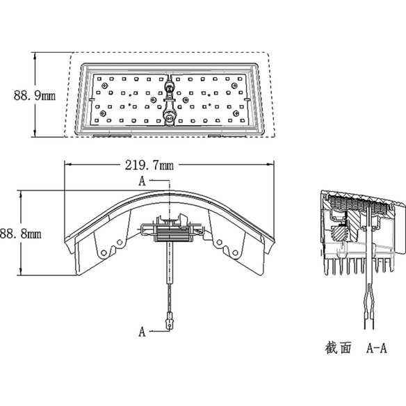 LED Amber Corner Light for John Deere, TL8045 LED Amber Corner Light for John Deere, TL8045
