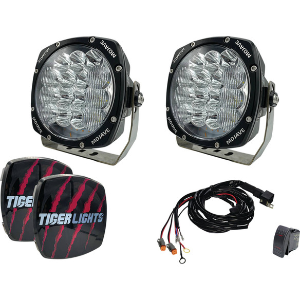 Dual LED 8" Mojave Light Kit Spot/Flood Light Pattern, 12-24 Volt; TLM8-KIT Dual LED 8" Mojave Light Kit Spot/Flood Light Pattern, 12-24 Volt; TLM8-KIT