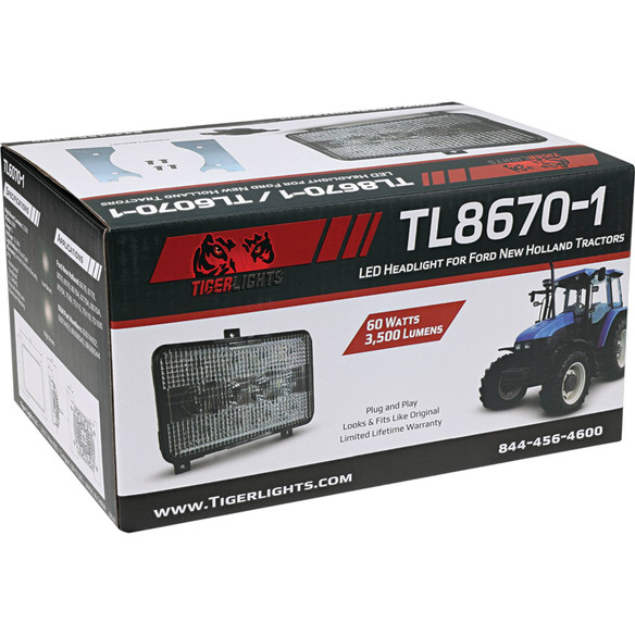 LED High/Low Beam For Ford/New Holland 8670, 8670A, 8770, 8770A, 8870; TL8670-1 LED High/Low Beam For Ford/New Holland 8670, 8670A, 8770, 8770A, 8870; TL8670-1