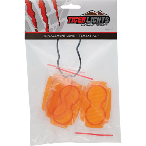 2" X 3" Mojave Amber Lens Pack w/ O-Ring Combo, Flood, and Spot; TLM2X3-ALP 2" X 3" Mojave Amber Lens Pack w/ O-Ring Combo, Flood, and Spot; TLM2X3-ALP
