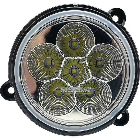 LED Small Round Headlight For Kubota 3J029-35962 12-24 Volt, 3 1/2" OD; TL5160