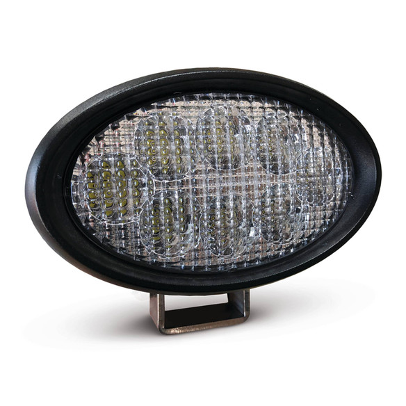 LED Oval Work Light For Kubota 3J030-14770, 3J031-68410 2 Amps, 3" Depth; TL5180