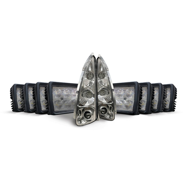 LED Light Kit 45200 Lumens, 12-24 Volt, 444 Watt, 36.740 Amps; FNHKIT-3