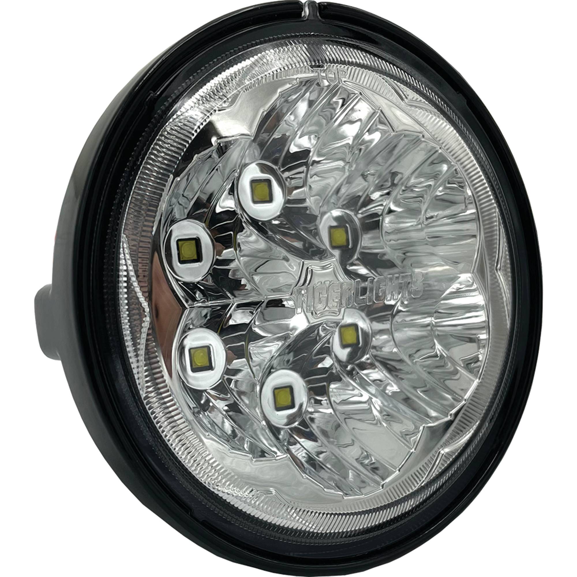 人気!◎All-round◎7inch DOT Approved Pair 7inch Round LED Headlights Halo DRL Fit