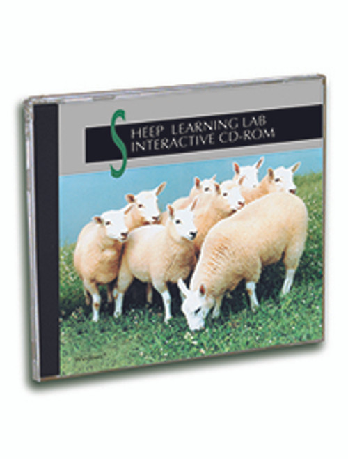 Sheep learning lab CD with herd of white sheep on cover Sheep learning lab CD with herd of white sheep on cover