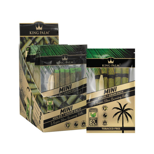 New - King Palm Wraps Mini 5PCT (15 PCH In Box)