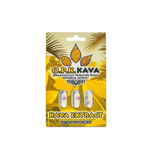 O.P.K KAVA EXTRACT BLISTER PACK ORGANICALLY PURIFIED (3 CAPS)