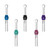 GRAV GLASS BLUNT W/ SILICONE GROMMET (ASSORTED COLORS)