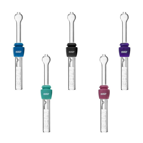 GRAV GLASS BLUNT W/ SILICONE GROMMET (ASSORTED COLORS)