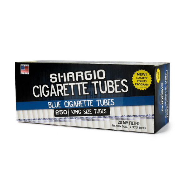 Shargio Cigarette Tubes 200 PK -  King Size - Blue