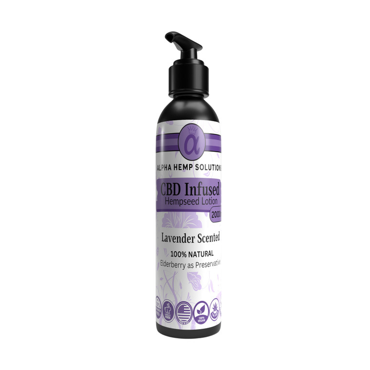 CBD-Infused Elderberry Relief Lotion - Lavender (Pump Bottle)