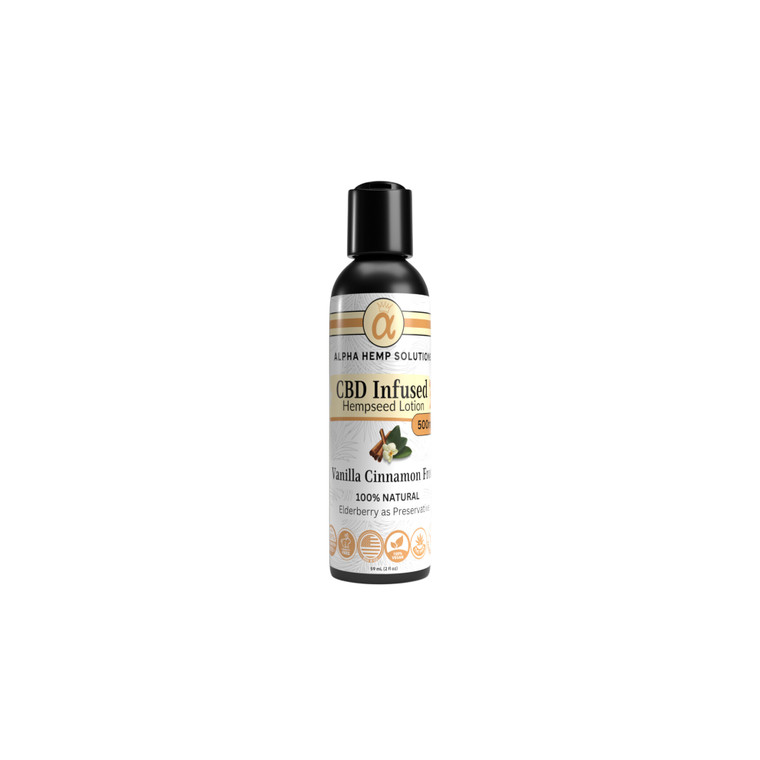 CBD-Infused Elderberry Relief Lotion - Vanilla Cinnamon Frost (Travel Size)