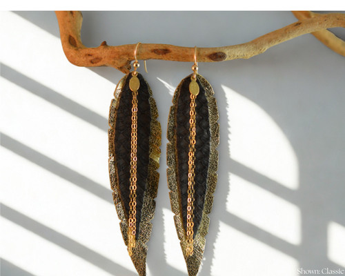  Exotic Skin Feathers - Matte Espresso Python 