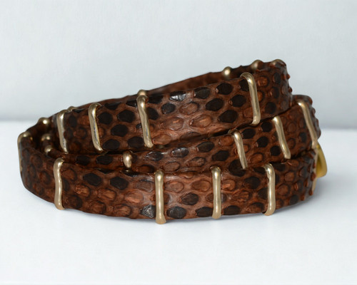  GILDED SERPENT WRAP  •   COGNAC  •  GOLD 