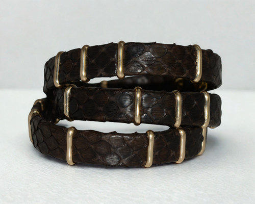  GILDED SERPENT WRAP  •   CHOCOLATE  •  GOLD 