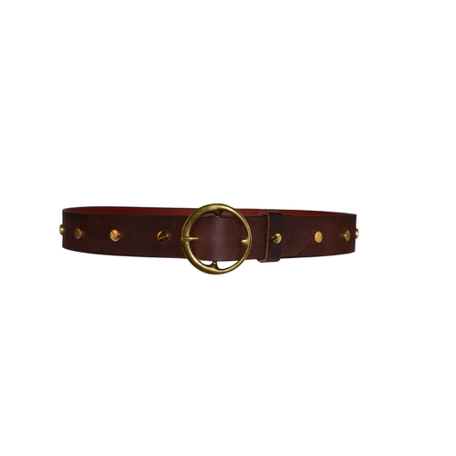  Rivet Luxe Belt  Oxblood 