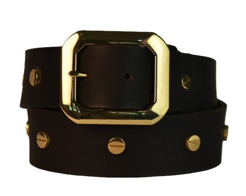 Rivet Luxe Belt - Matte Black 