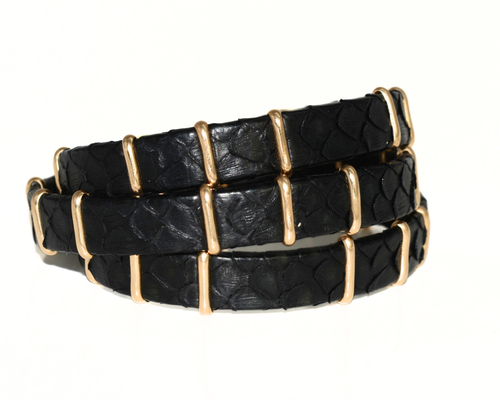 GILDED SERPENT WRAP  • BLACK GOLD