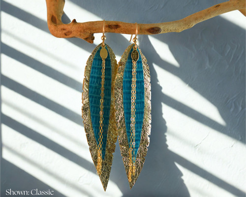 Exotic Skin Feathers - Turquoise Lizard 