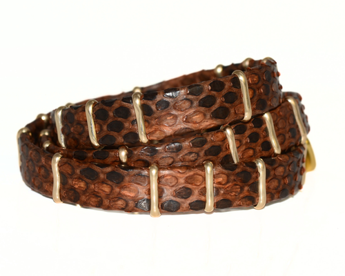 GILDED SERPENT WRAP  •   COGNAC