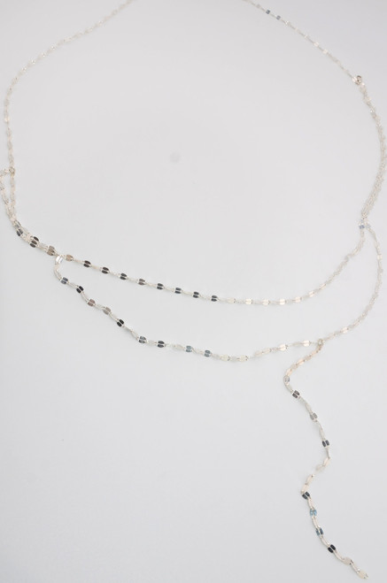  SILVER LIQUID LARIAT • TRIPLE 