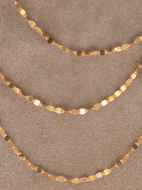 The Paloma Layers necklace features four luminous chains -  16", 18",20", and 22" - joined together in perfect harmony to create a layered look without the fuss.