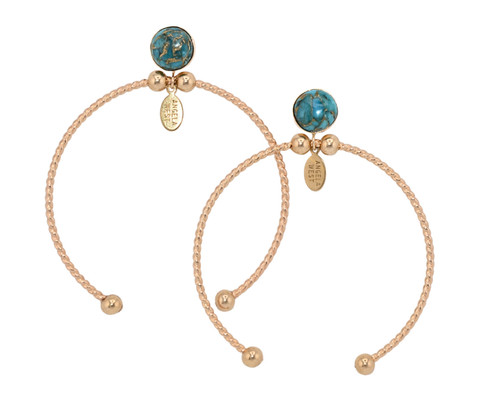 CRESCENT NAJA TWIST HOOPS 