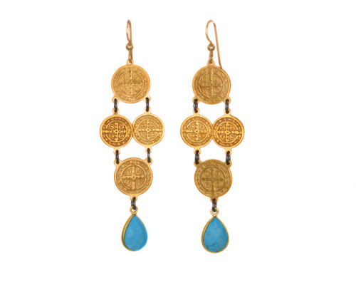 San Benito Turquoise Chandeliers ~