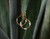  Leather Wrap Hoops - Pearl 