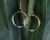  Mesa Gold Hoops - Pearl 