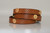  Rivet Luxe Wrap Bracelet  -- Whiskey Brown 