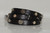 Rivet Luxe Wrap Bracelet Black - Silver