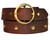  Rivet Luxe Belt - Distressed Burgundy 