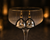 CHAMPAGNE TRILLIANT DROPS • BLACK  DEERSKIN