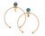  CRESCENT NAJA TWIST HOOPS 