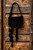  "WHISPERING FEATHER" SHOULDER BAG • BLACK 