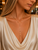 Drape yourself in molten golden radiance.  The Paloma Lariat is a striking two-tier chain necklace crafted from 14 karat gold-filled links, designed to shimmer and flow like light itself.