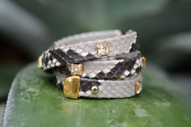 CRYSTALBACK PYTHON WRAP NATURAL SMALL PATTERN