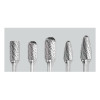 Alpha 5 Piece Carbide Burrset 1/4" Shank