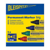 Bleispitz Permanent Marker Jumbo Red 4.0-12.0mm - Pack of 5