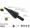 Alpha ThunderMax Step Drill Spiral Flute 4-20mm Metric