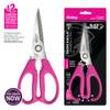 Sterling PINK Black Panther Multi-Purpose Kitchen Scissors 205mm (8")