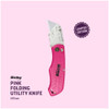 Sterling PINK Folding Utility Knife 165mm