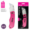 Sterling PINK Folding Utility Knife 165mm