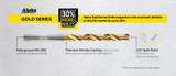 GET 30% MORE HOLES with ALPHA Gold Series Jobber Drills