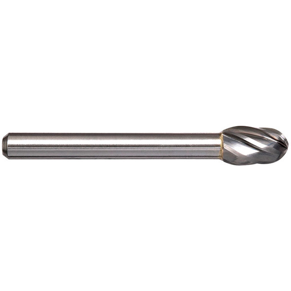 Alpha 9.5mm Oval Carbide Burr Aluminium Cut - 6mm Shank